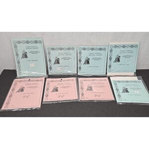 Granny Nanny's Quilting Gadgets 12 Paper Impressions 1991 Lot of 8 Sampler Xmas